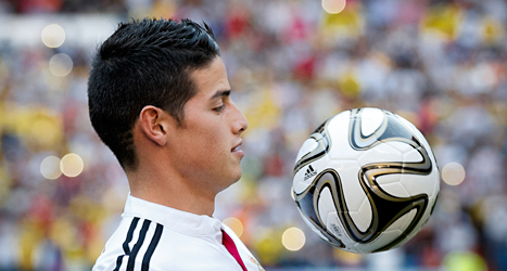 James Rodriguez vann skytteligan i fotbolls-VM. Foto: Daniel Ochoa de Olza/TT.